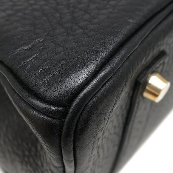 Hermes Handbag Birkin 35 Fjord Black Gold Hardware Black □H Engraved [storage - Picture 4 of 16